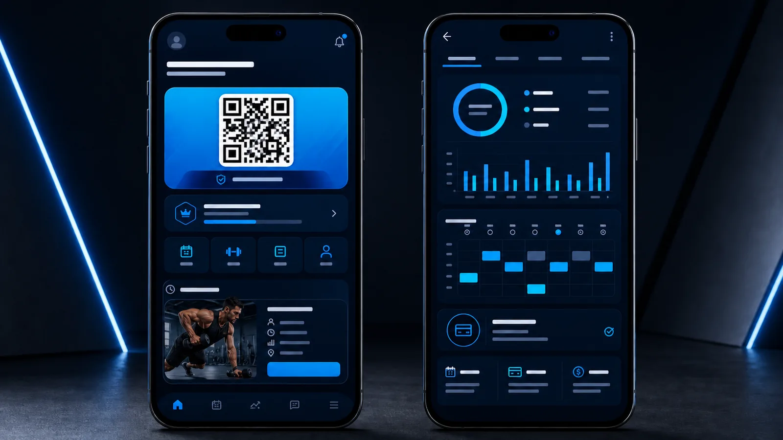 GYMBUL mobil uygulaması: QR geçiş kartı ve ders takvimi